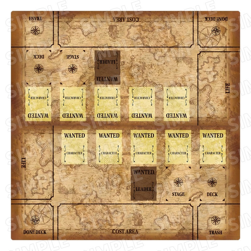 Door Mat Blank - Nieuwe 600x600mm DIY One Piece Piratenkaart